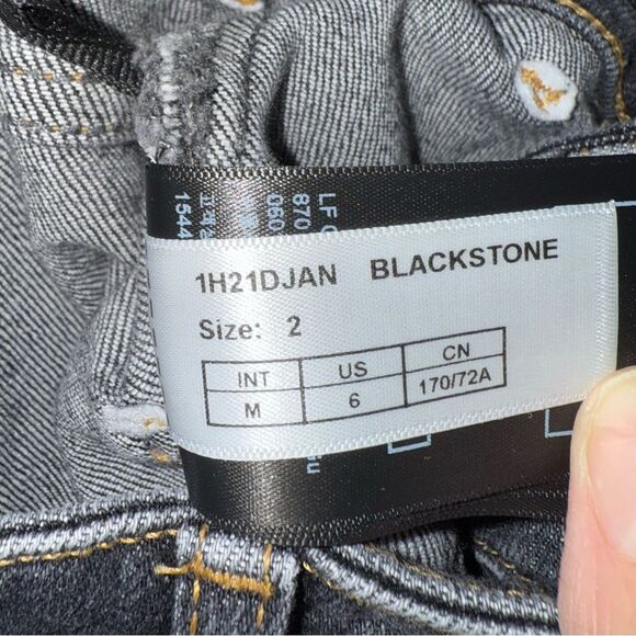 Ba&Sh Django High Rise Wide Leg Pocketed Jeans in Blackstone Size 2 (6US) EUC - Picture 9 of 13